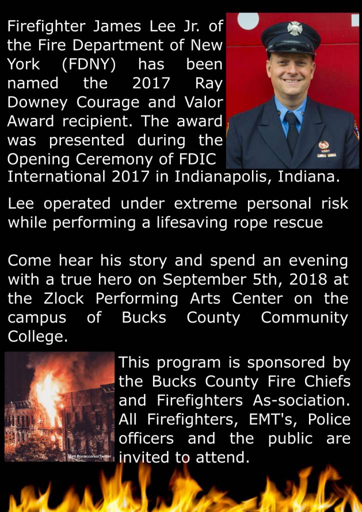 FDNY FF James Lee Jr Event | Bucks County Chiefs and Firefighters ...